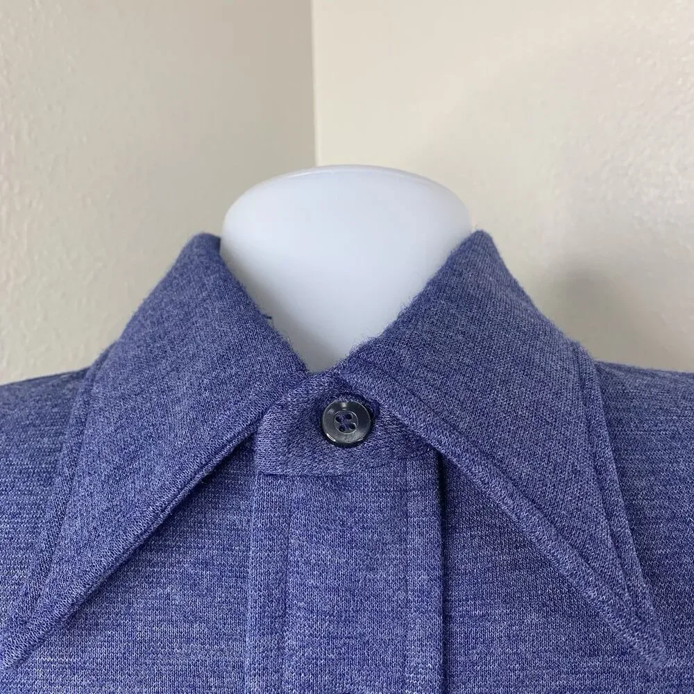 Vtg Levi’s Panatela Sportswear Dark Blue Button L/S Men’s Sz L Rockabilly Disco?